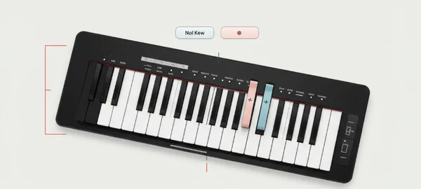 Online piano virtual keyboard with layout options visible