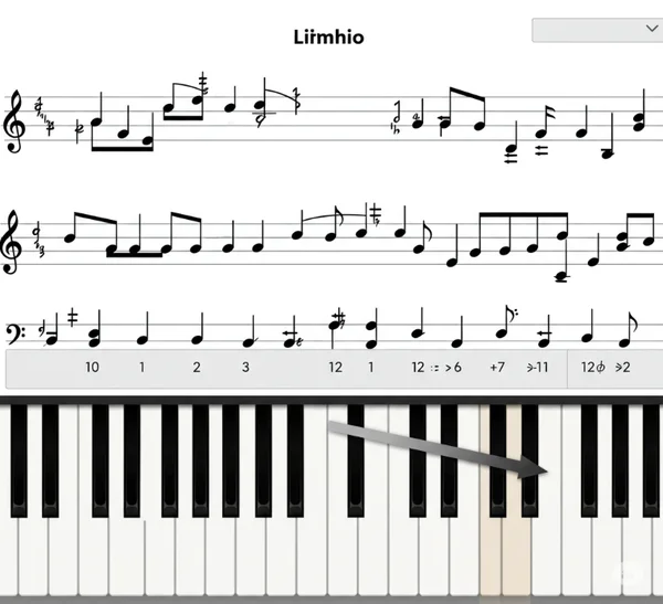 Online-Klavier Metronom Rhythmus