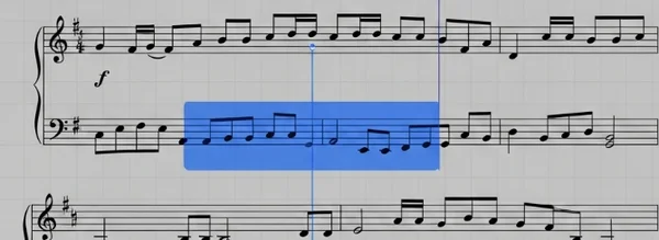 Using mark & play for loop section.